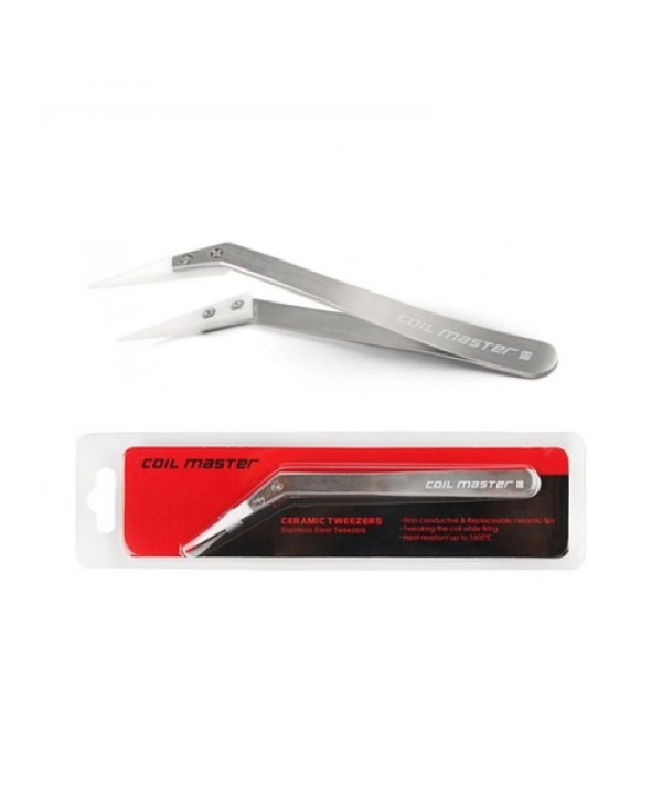 Coil Master Vape Ceramic Tweezer (Bent)