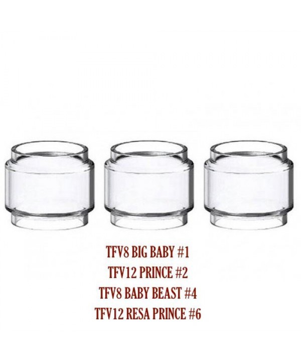 SMOK TFV8 Baby Beast/Big Baby/TFV12 King/Resa Prince/Baby V2/Stick V9 Max/X-Baby/TFV16 Bulb Glass Tube (#1, #2, #3, #4, #6, #7, #8, #9)