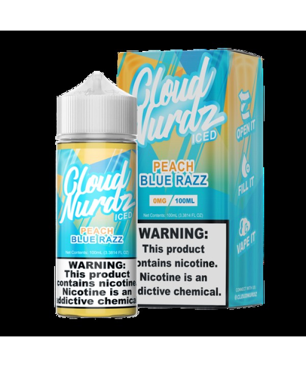 Peach Blue Razz Iced by Cloud Nurdz E-Liquid