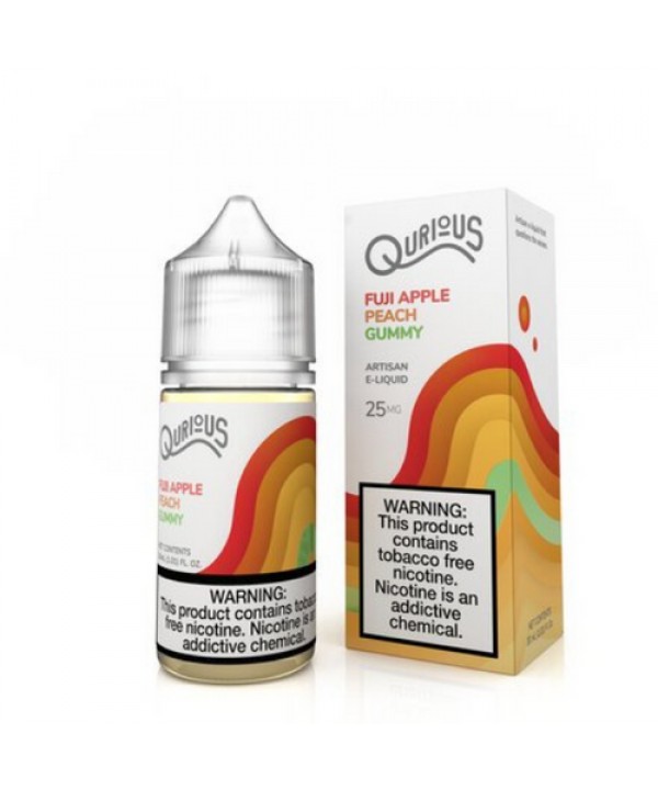 Fuji Apple Peach Gummy by Qurious Tobacco-Free Nicotine Salt Series E-Liquid
