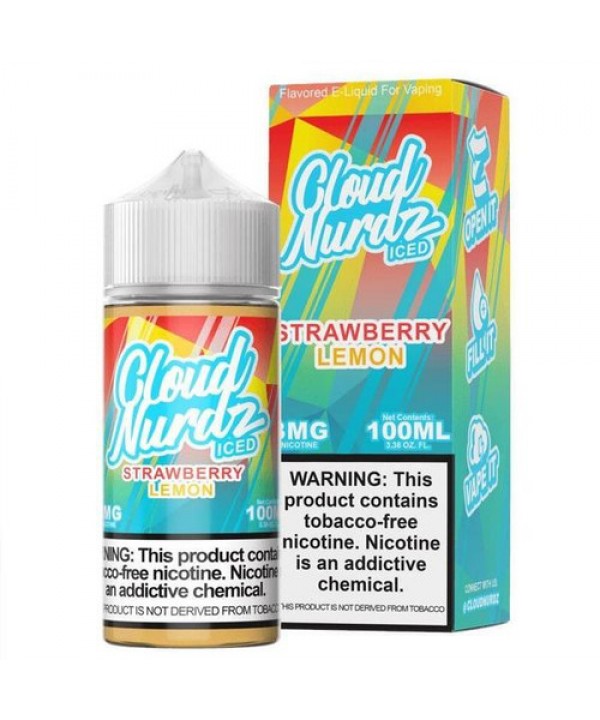 Strawberry Lemon Iced by Cloud Nurdz Ice TFN E-Liquid