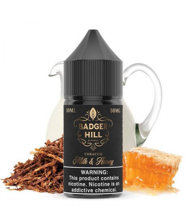 Milk and Honey by Badger Hill Reserve Salt E-Liqui...