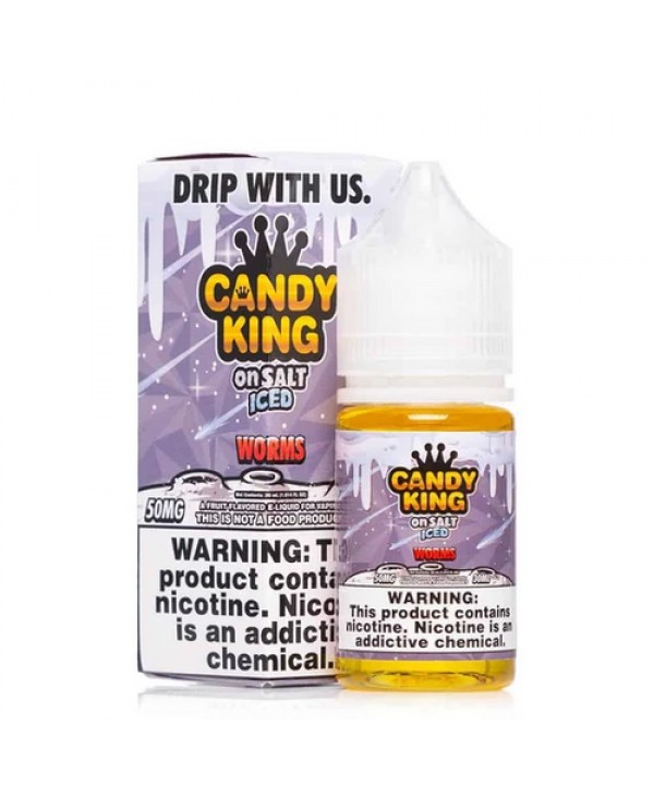 Sour Worms By Candy King On Salt ICED E-Liquid