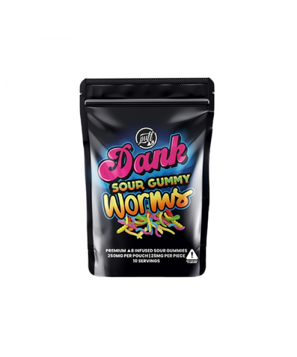 Puff Xtrax Delta-8 Dank Sour Gummy Worms | 250mg