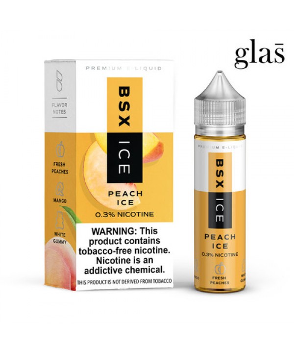 Peach Ice by GLAS BSX Tobacco-Free Nicotine Series...