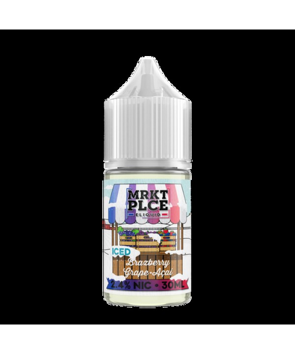 Iced Brazberry Grape Acai By MRKT PLCE Salt Series E-Liquid