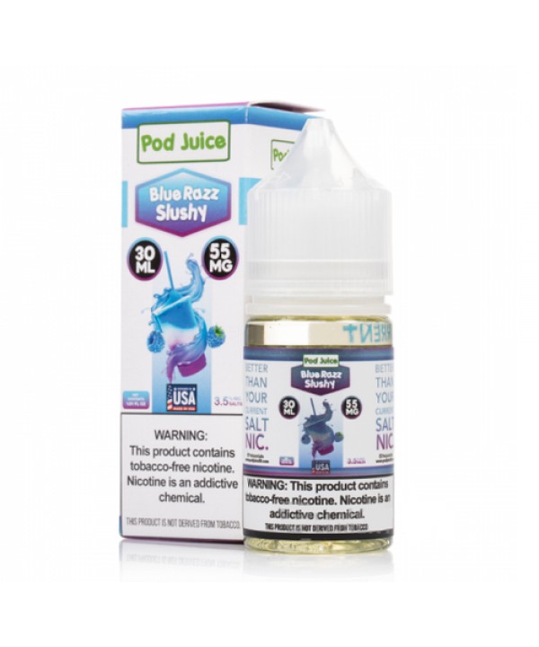 Blue Razz Slushy by Pod Juice Salt