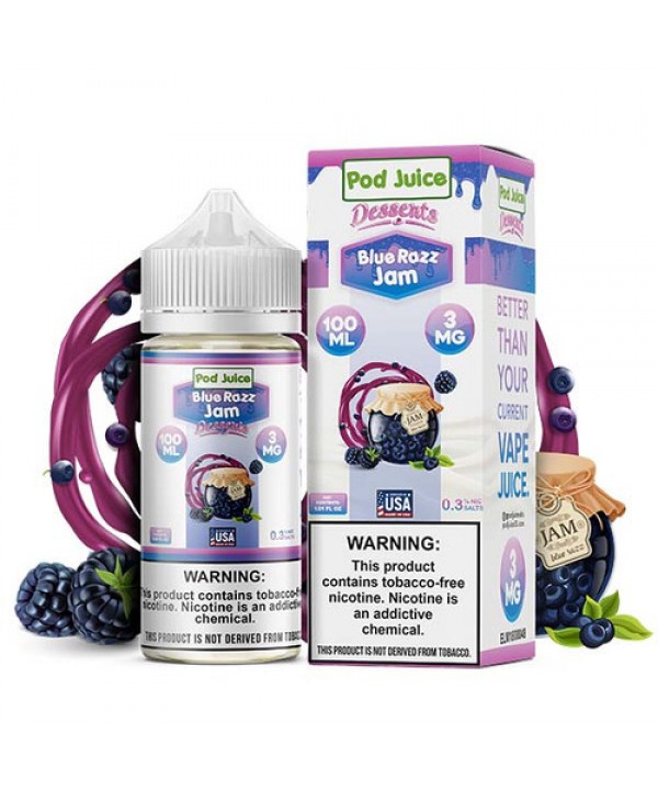 Pod Juice TFN Series 100mL - Blue Razz Jam