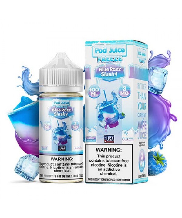 Pod Juice TFN Series 100mL - Blue Razz Slushy Free...