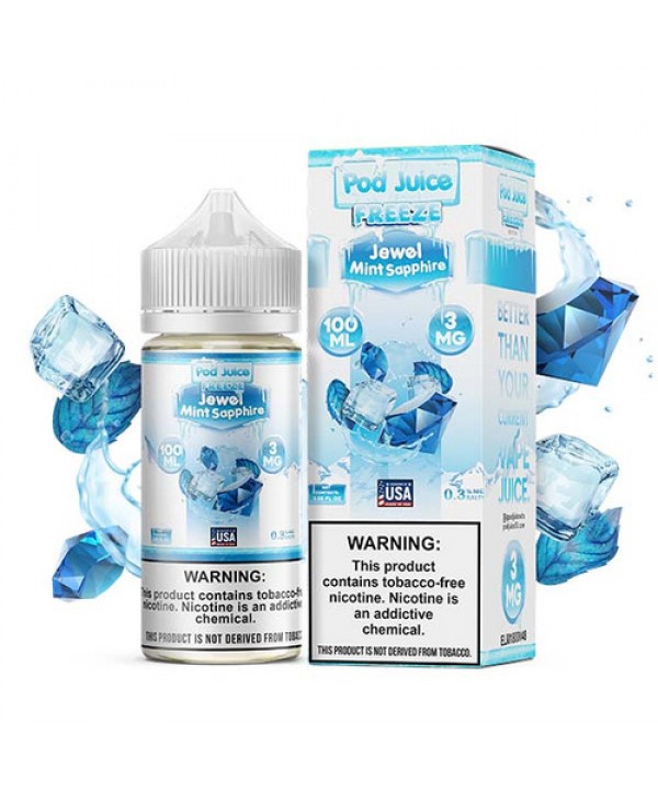 Pod Juice TFN Series 100mL - Jewel Mint Sapphire F...