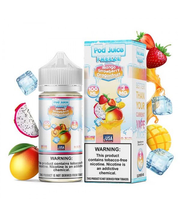 Pod Juice TFN Series 100mL - Mango Strawberry Drag...