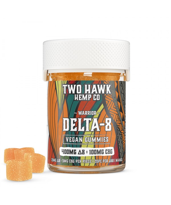 Two Hawk Hemp – Vegan D8 + CBG Gummies | 400mg – Warrior