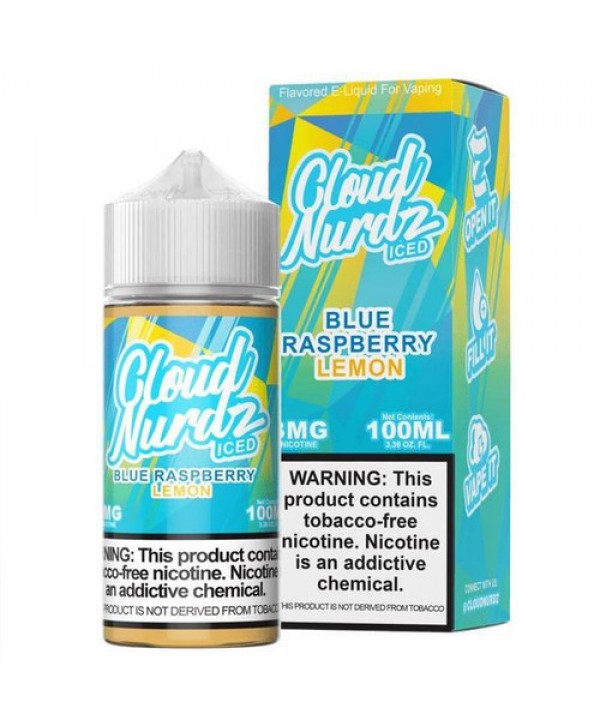 Blue Raspberry Lemon Iced by Cloud Nurdz Ice TFN E-Liquid