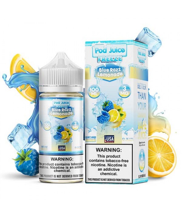 Pod Juice TFN Series 100mL - Blue Razz Lemonade Freeze