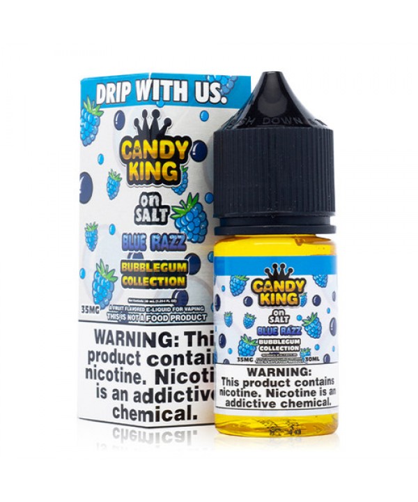 Blue Razz By Candy King Bubblegum Salt E-Liquid