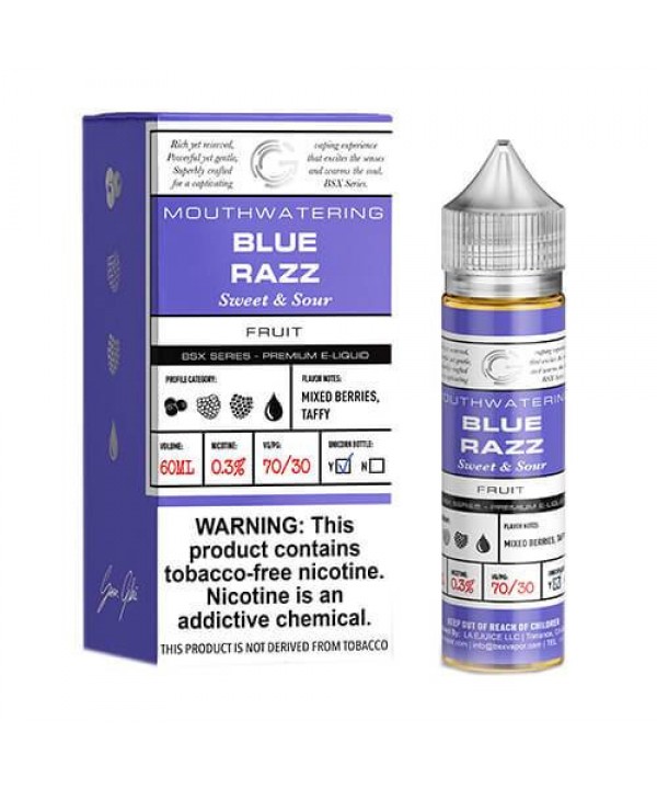 Blue Razz By GLAS BSX E-Liquid