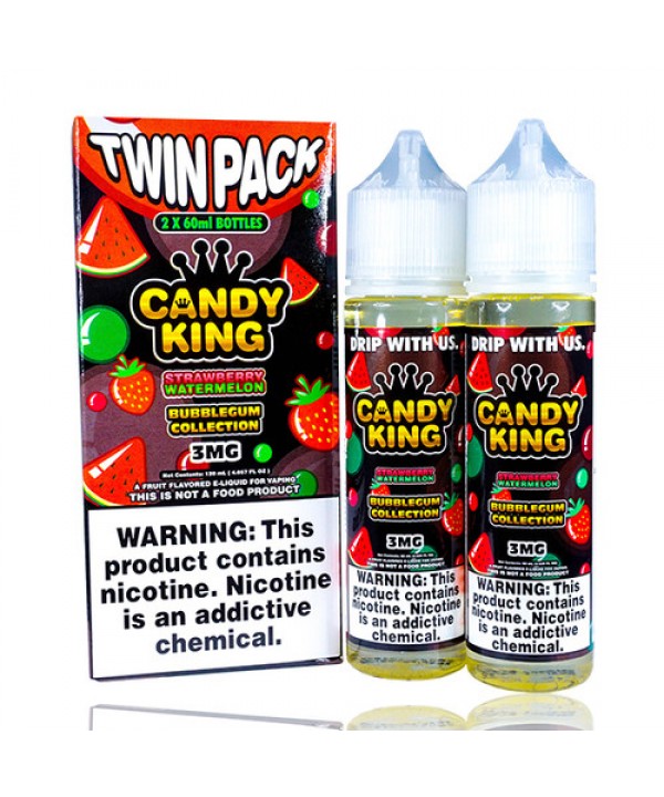 Strawberry Watermelon By Candy King Bubblegum Collection E-Liquid