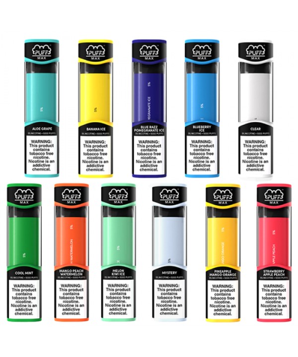 Puff Bar – Puff Max Disposable | 5000 Puffs | 11...