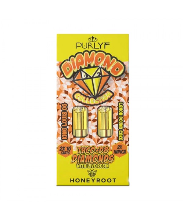 Purlyf – Honeyroot THCO Diamonds Cartridge | (2x) 1-Gram