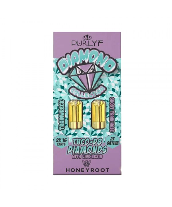 Purlyf – Honeyroot THCO Diamonds Cartridge | (2x) 1-Gram