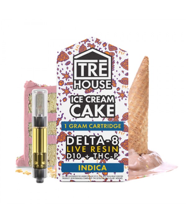 Tre House – Live Resin + D10 + THC-P Cartridge | 1-Gram