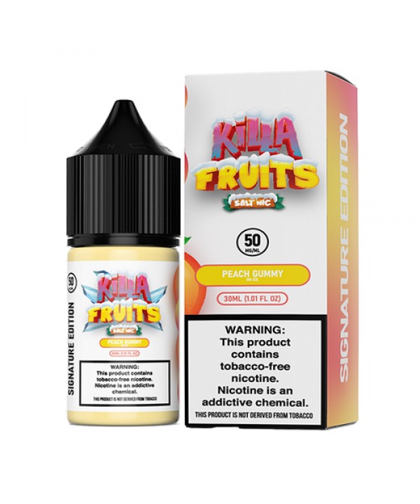 Peach Gummy on Ice by Killa Fruits Limited TFN Salts Series 30mL