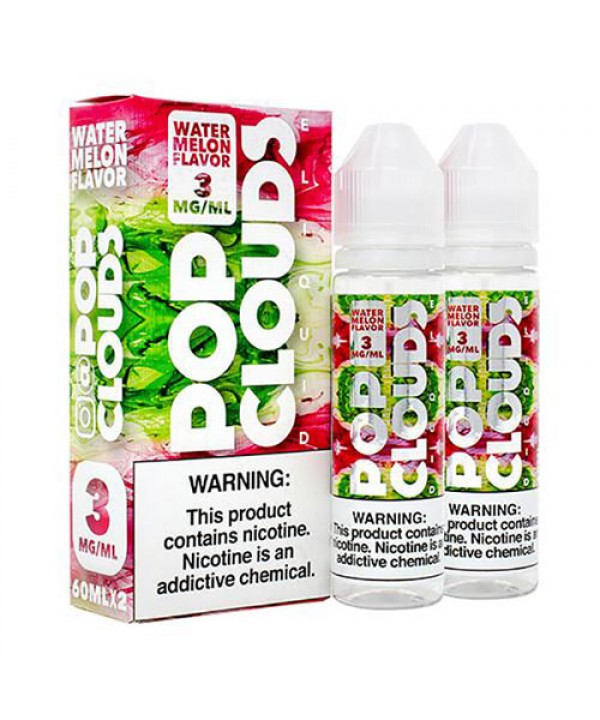 Watermelon  (x2 60mL)  by Pop Clouds TFN E-Liquid