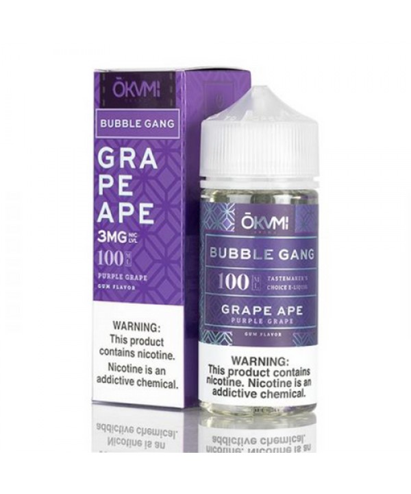 Grape Ape by Okami Bubble Gang E-Liquid Grape Ape by Okami Bubble Gang E-Liquid
