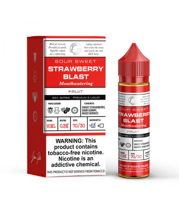 Strawberry Blast by GLAS BSX E-Liquid